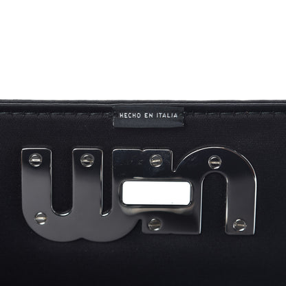 Miu Miu Tessuto Matelasse Delice Miu Logo Bag Black 7 of 9