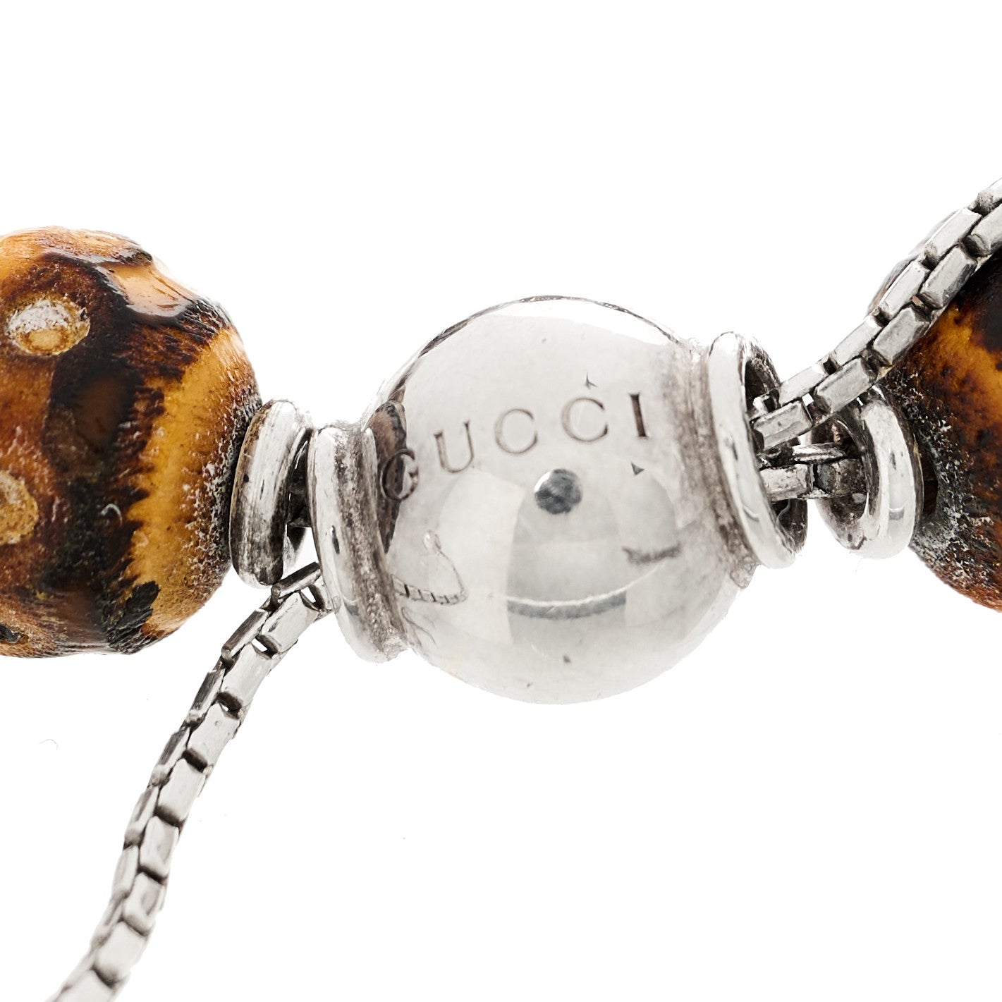 Sterling Silver Bamboo Beaded Bracelet
