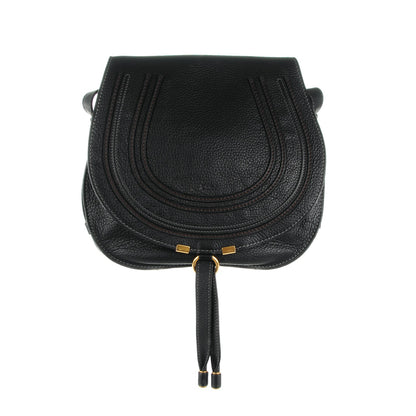 Chloe Calfskin Medium Marcie Round Crossbody Bag Black 1 of 9