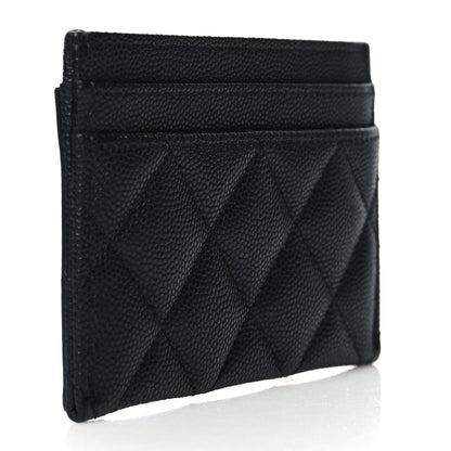 Chanel Caviar Quilted Filigree Card Holder Black 3 of 10