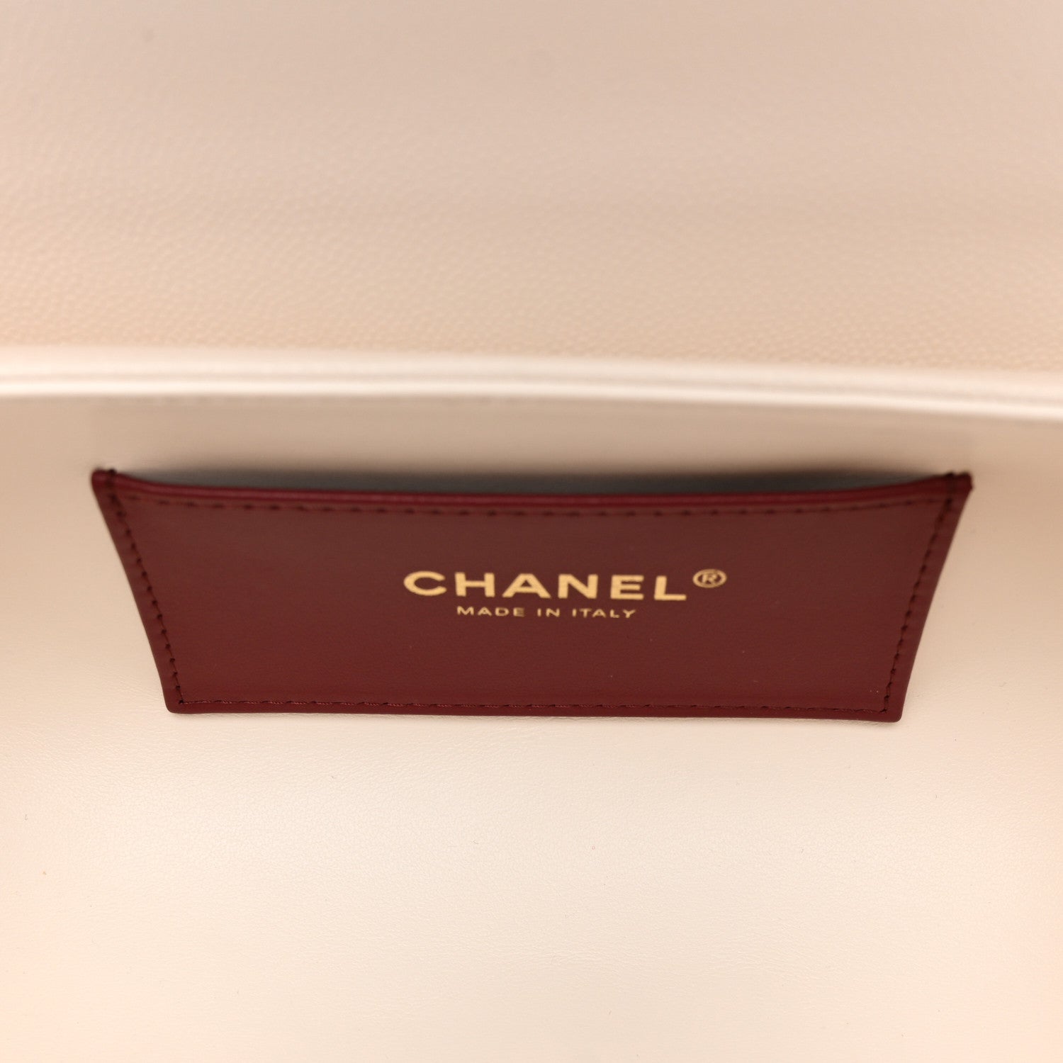 Chanel Shiny Caviar Preppy Coco Small Bowling Bag White 5 of 10