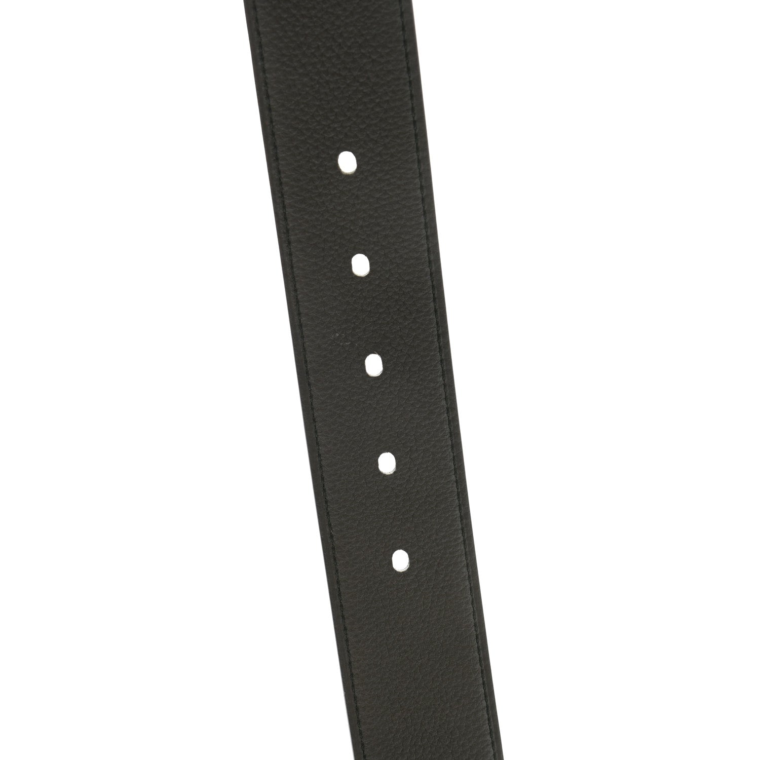 Hermes Box Togo 32mm Quentin Belt 95 Black Chocolate 6 of 7