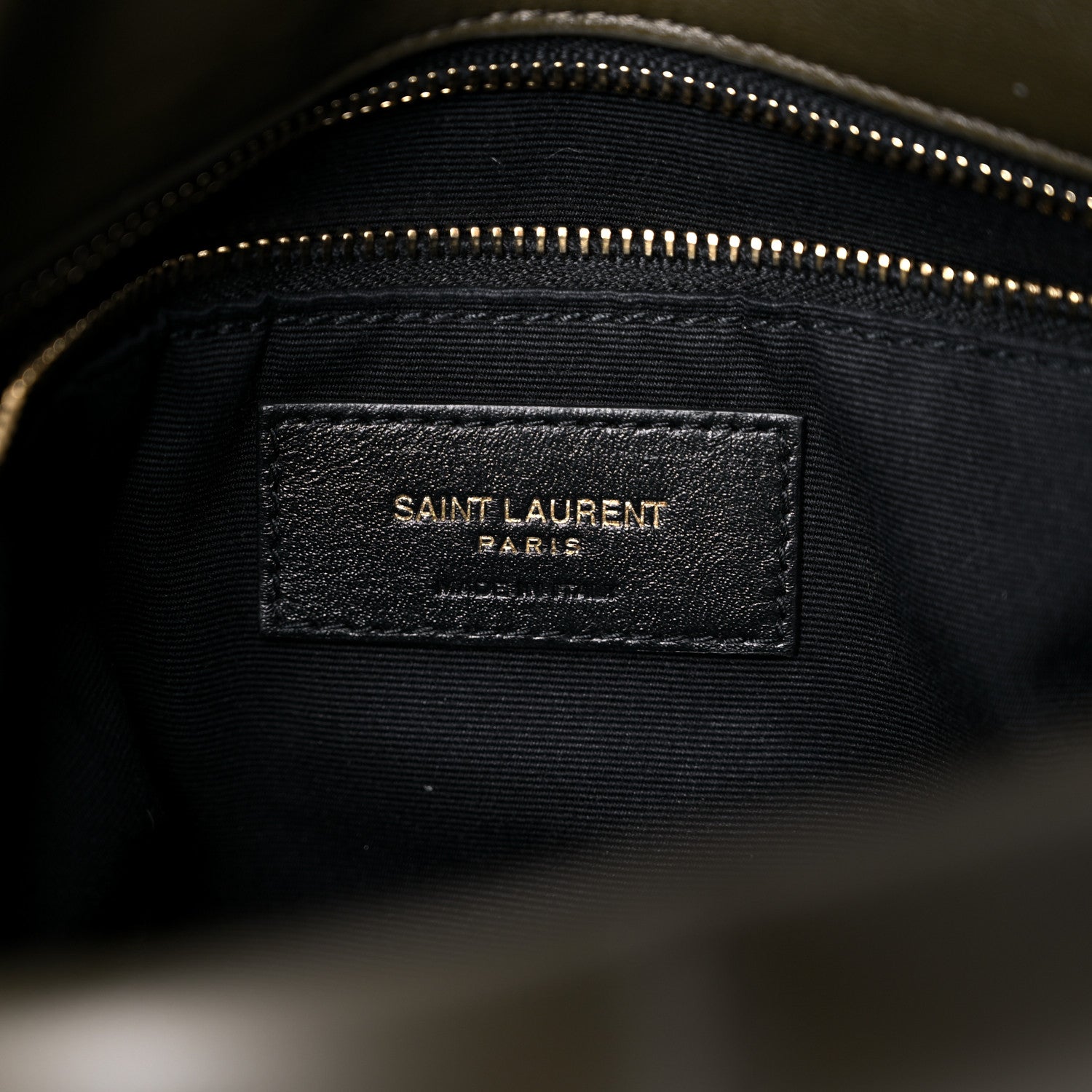 Saint Laurent Lambskin Quilted Small Loulou Puffer Monogram Chain Satchel Seaweed 7 of 14