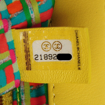Chanel Rubber Quilted Lambskin Mini Coco Rain Flap Yellow 8 of 9