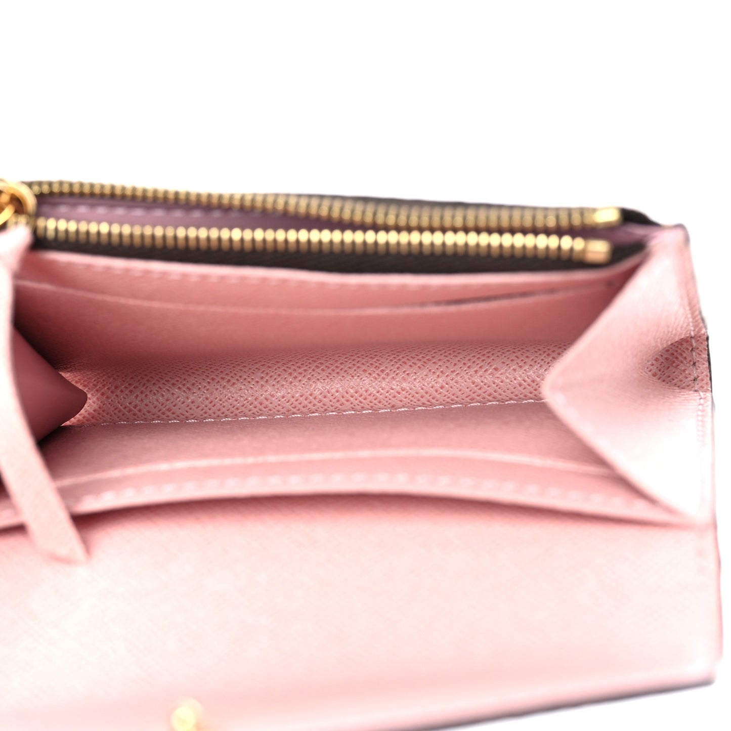 Damier Ebene Rosalie Coin Purse Rose Ballerine