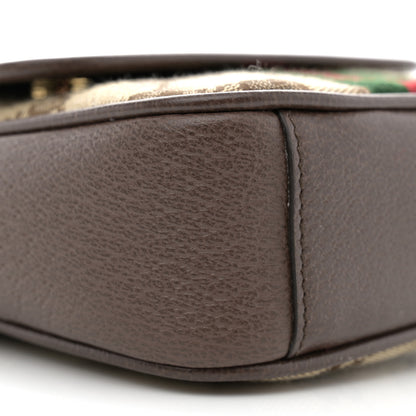 Gucci X PALACE GG P Canvas Monogram Web Flap Messenger Brown 9 of 11
