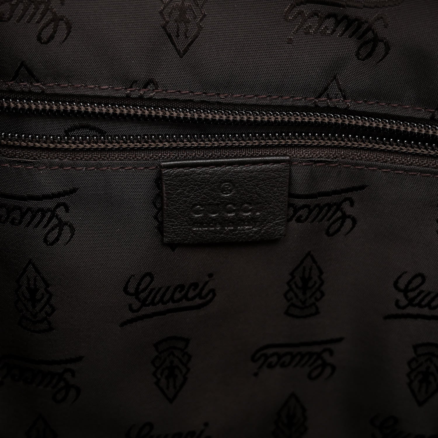 Gucci Guccissima Signature Briefcase Black 6 of 9