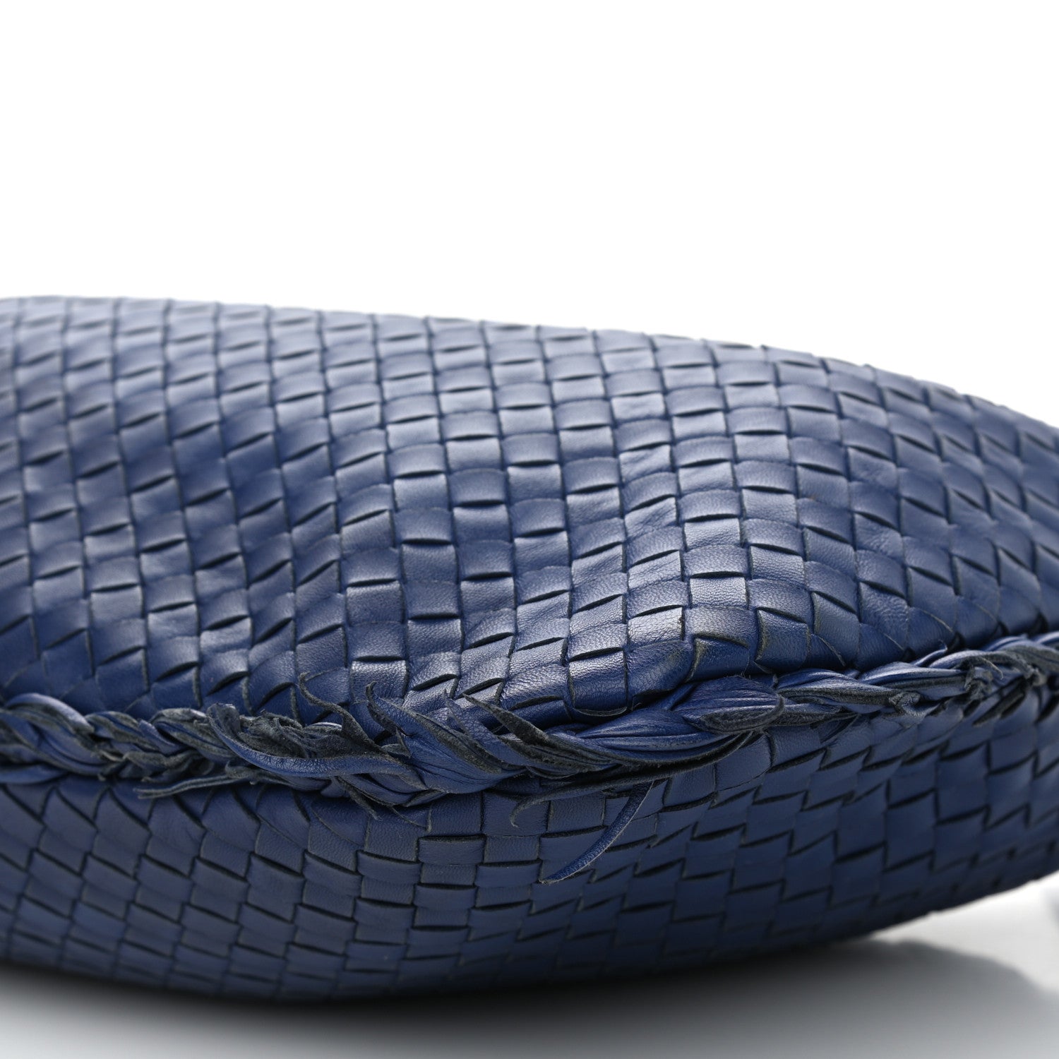 Bottega Veneta Nappa Intrecciato Fuzzy Medium Veneta Hobo Sapphire 9 of 11