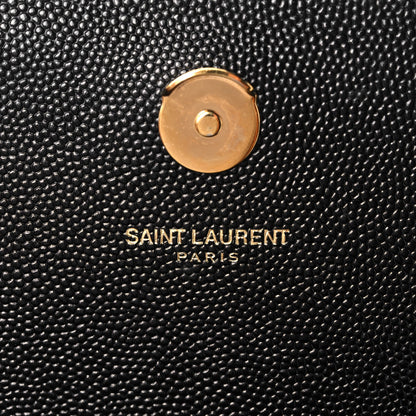 Saint Laurent Grain De Poudre Small Monogram Kate Satchel Black 7 of 9
