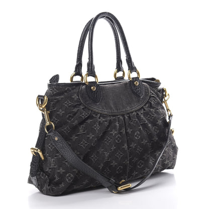 Louis Vuitton Denim Neo Cabby MM Black 2 of 13