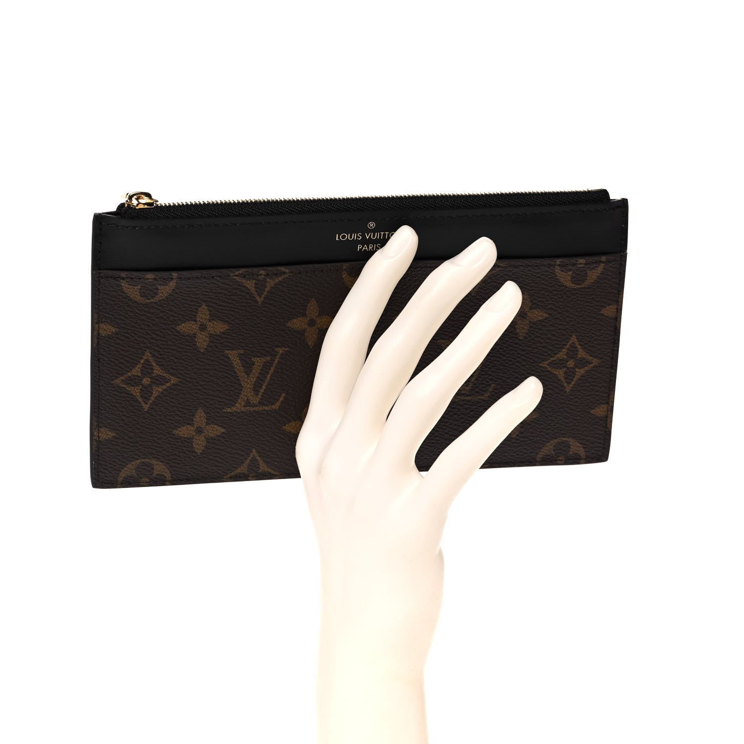 Louis Vuitton Monogram Slim Purse Black 2 of 8