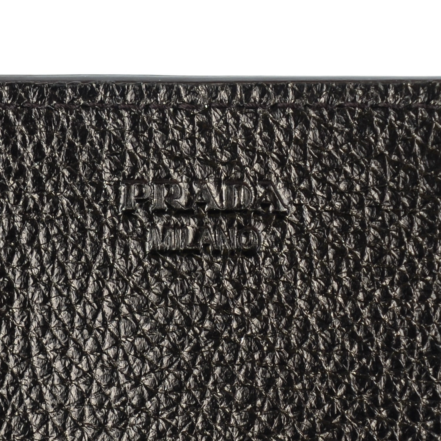 Prada Vitello Daino Antik Continental Flap Wallet Piombo 6 of 8
