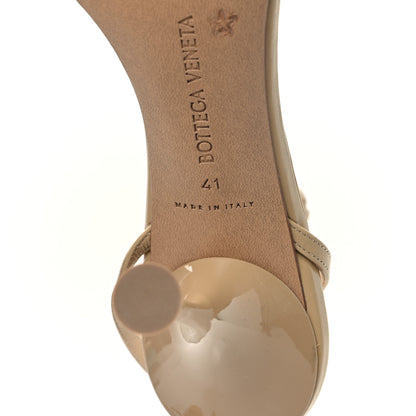 Bottega Veneta Lambskin Dot 90mm Sandals 41 Cane Sugar 6 of 7