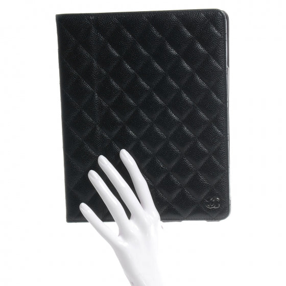 Chanel Caviar iPad Case Black 2 of 9