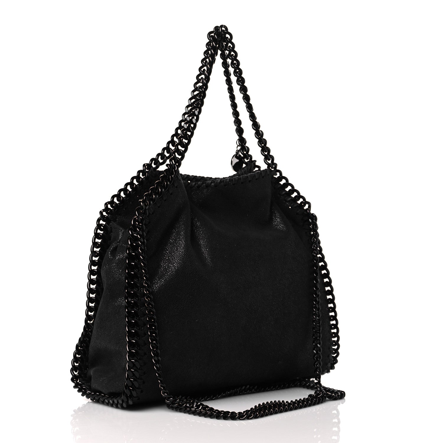 Stella McCartney Shaggy Deer Falabella Mini Crossbody Bag Black 2 of 9