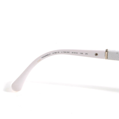 Chanel Aviator 4195 Sunglasses White 4 of 5