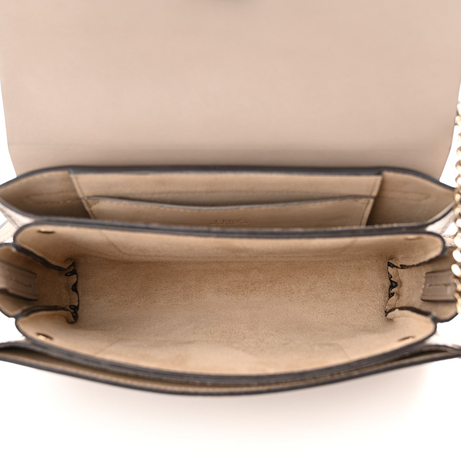 Chloe Suede Calfskin Small Faye Shoulder Bag Motty Grey 5 of 9