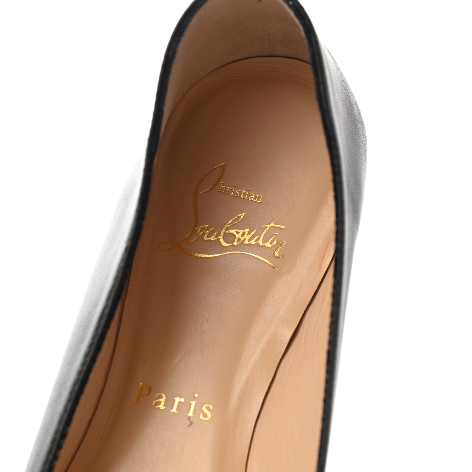 Christian Louboutin Shiny Nappa Ballalla Flats 38 Black 7 of 7