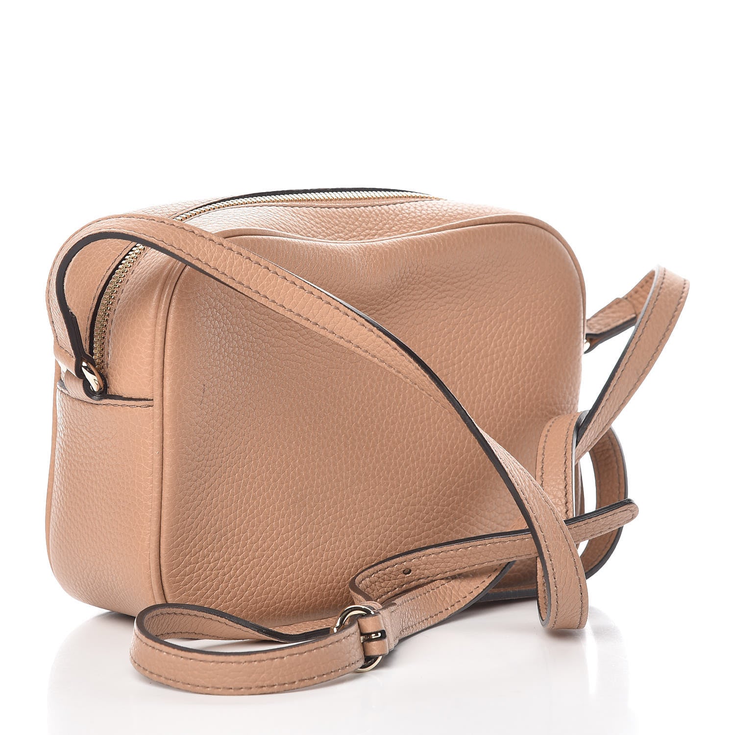 Gucci Pebbled Calfskin Small Soho Disco Bag Rose Beige 3 of 11