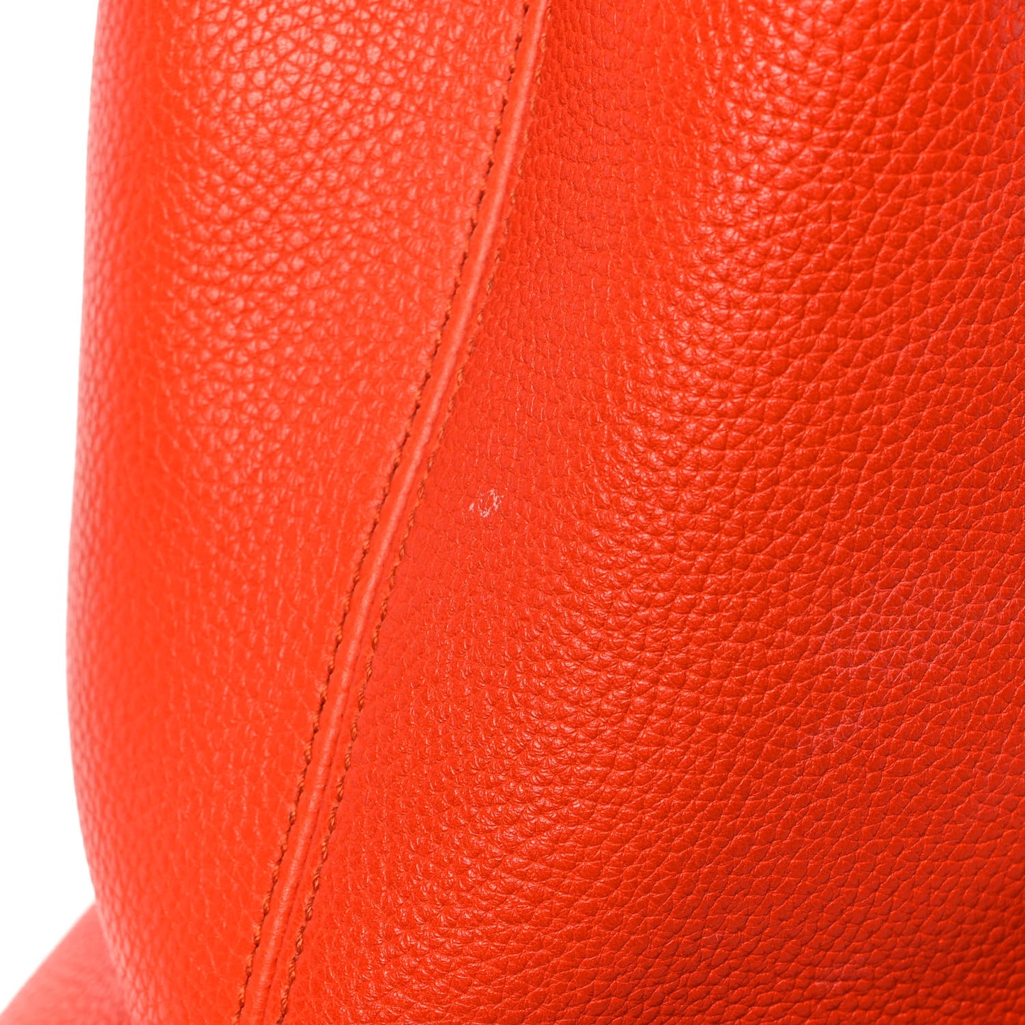Pebbled Calfskin Medium Soho Chain Shoulder Bag Sun Orange