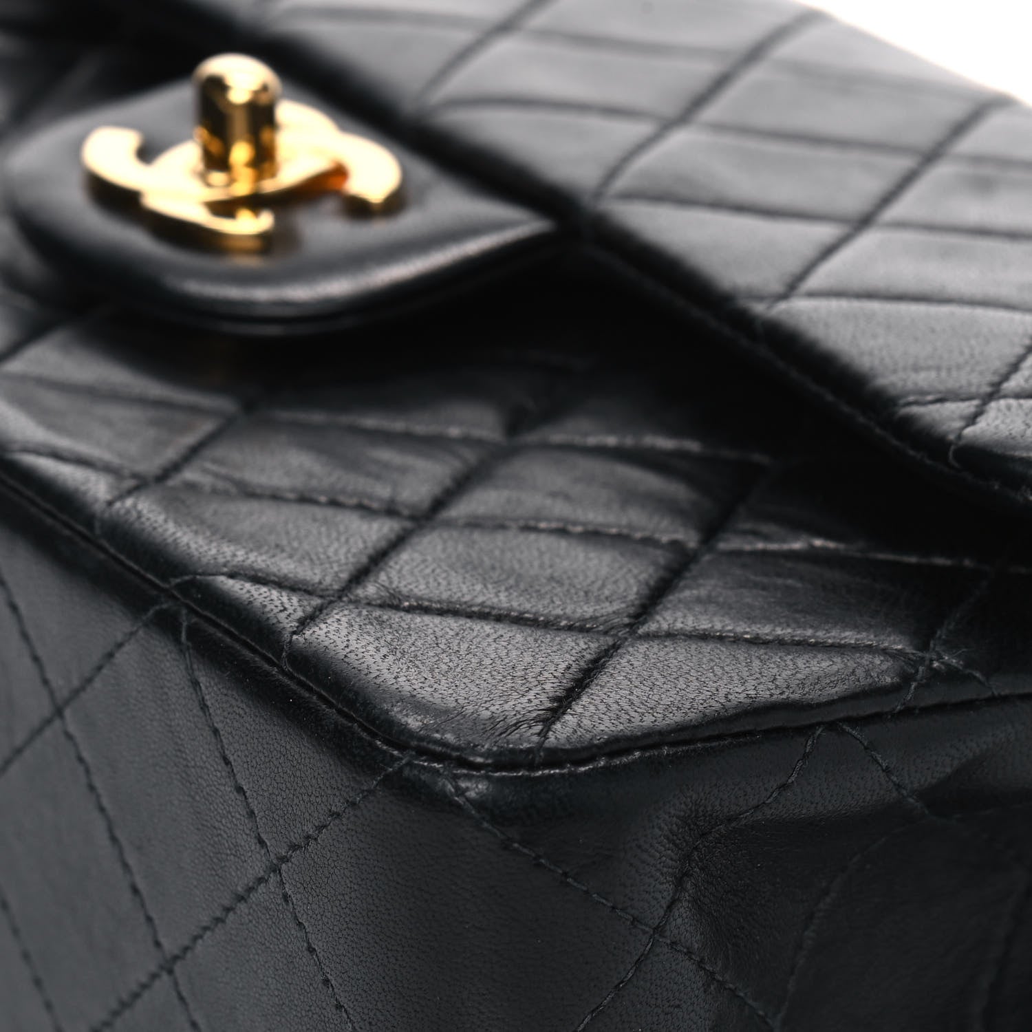 Chanel Lambskin Quilted Small Double Flap Black 6 of 8