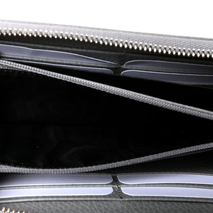 Gucci Dollar Calfskin Monochrome GG Marmont Zip Around Wallet Deep Grey 5 of 8