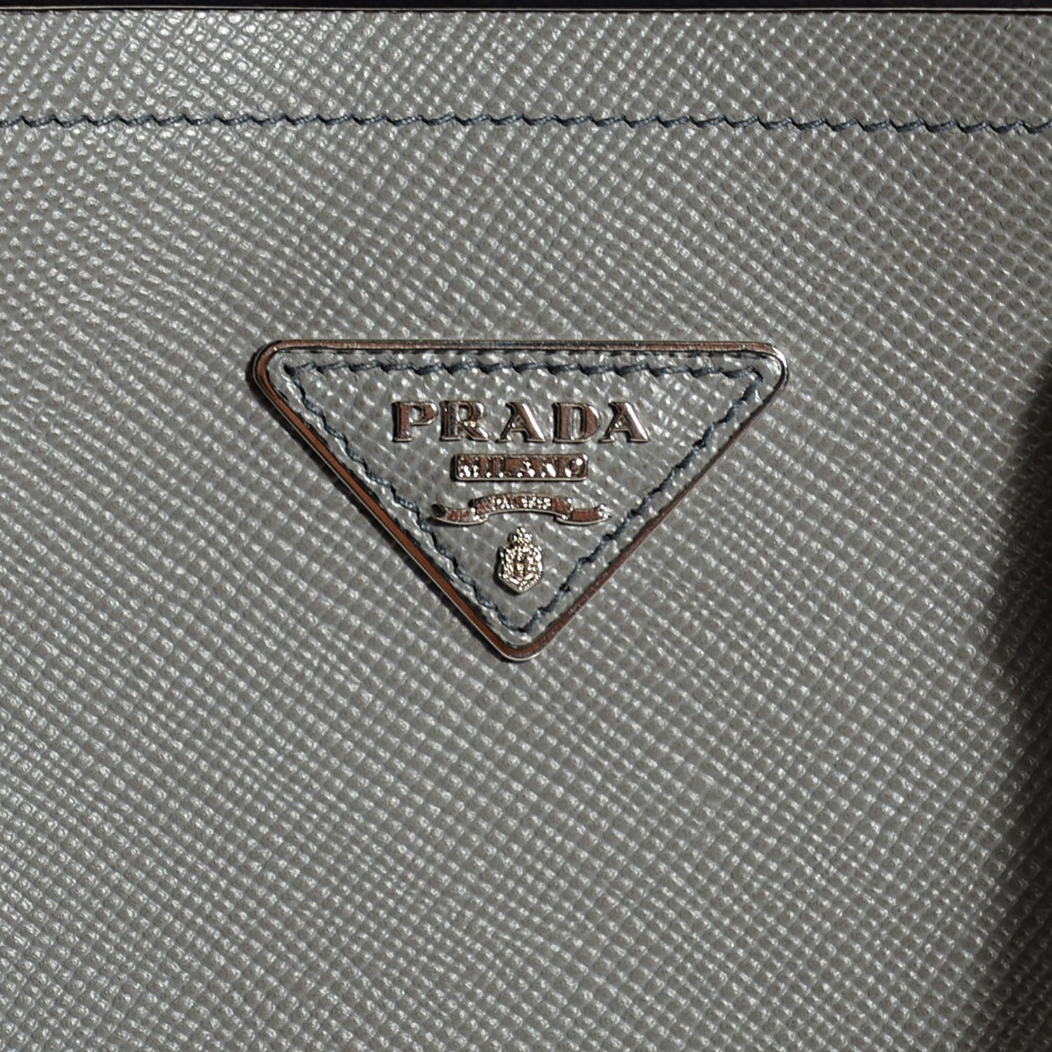 Prada Saffiano Cuir Medium Double Handle Tote Marmo 6 of 9