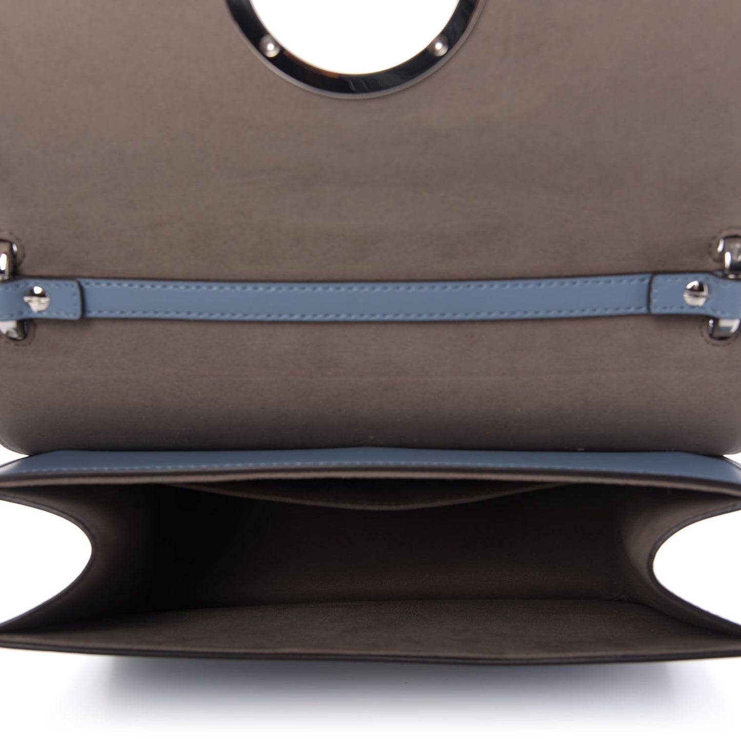 Vitello Century Opaco F is Fendi Kan I Shoulder Bag Ceruleo