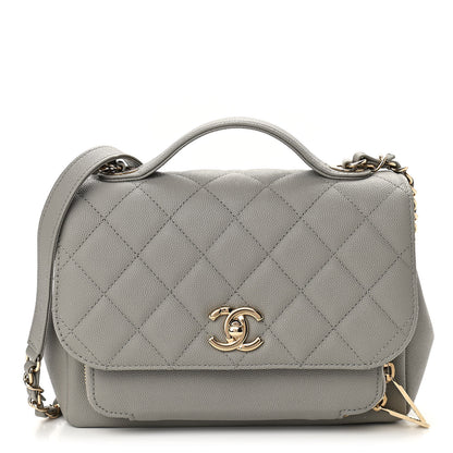 Chanel Caviar Quilted Medium Business Affinity Flap Grey 1 of 10