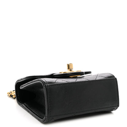 Chanel Goatskin Chic Pearls Clutch On Chain Black 4 of 11