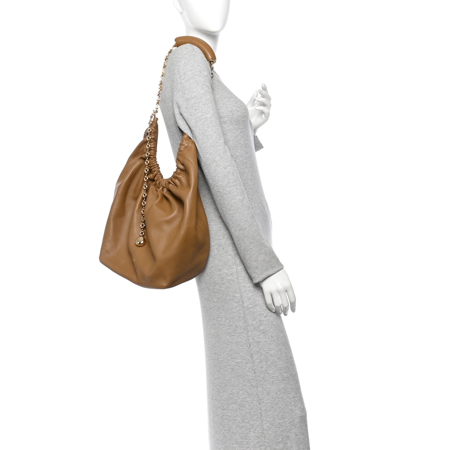 Mellow Nappa Medium Squeeze Bag Oak