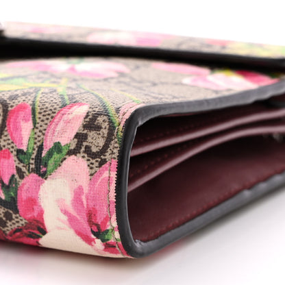 Gucci GG Supreme Monogram Blooms Mini Dionysus Chain Wallet Beige Multicolor Dry Rose 9 of 11