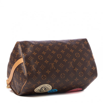 Louis Vuitton Monogram World Tour Speedy Bandouliere 30 3 of 8