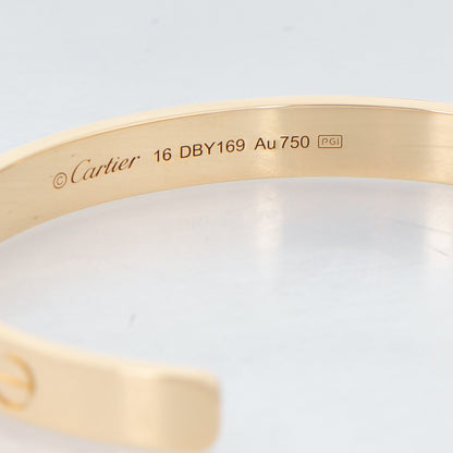 Cartier 18K Yellow Gold LOVE Cuff Bracelet 16 4 of 5
