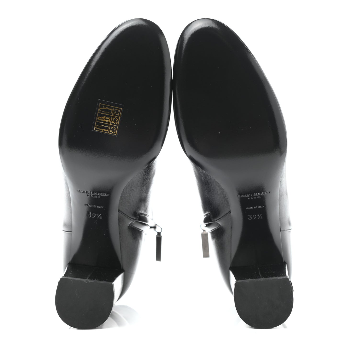 Nappa Vendome Loulou Ankle Zip Boots 39.5 Black
