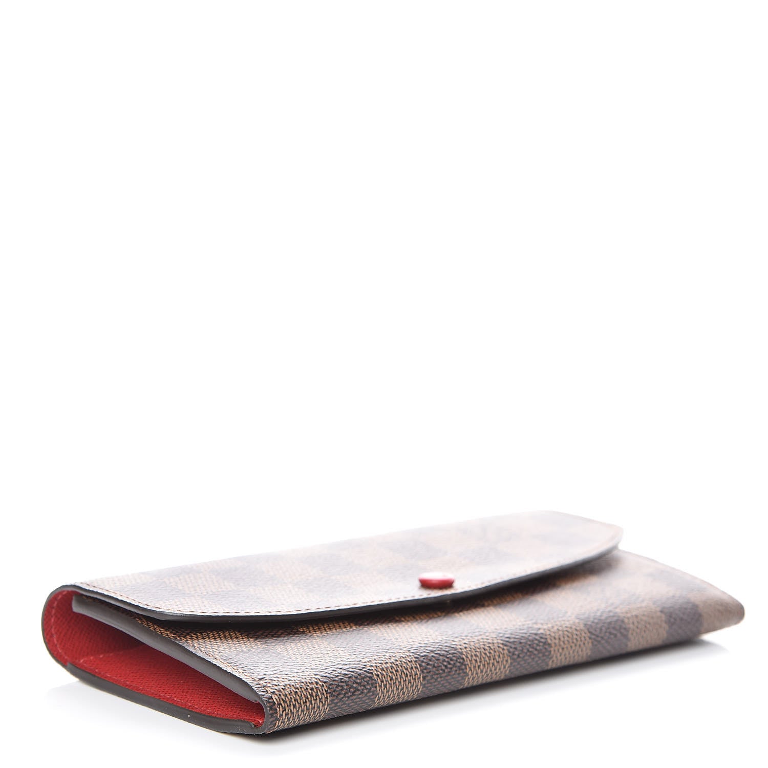 Louis Vuitton Damier Ebene Emilie Wallet Red 4 of 7