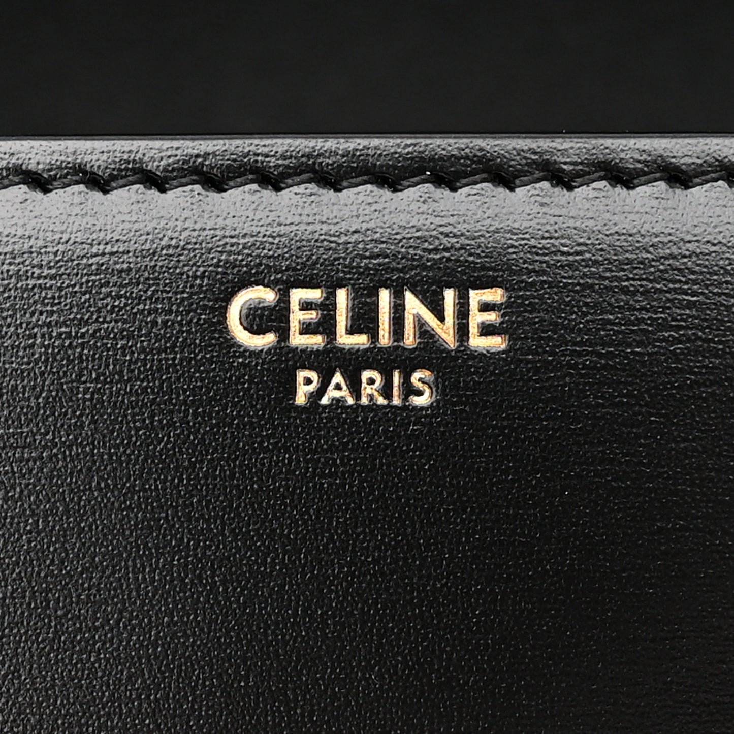 Shiny Calfskin Medium Triomphe Black