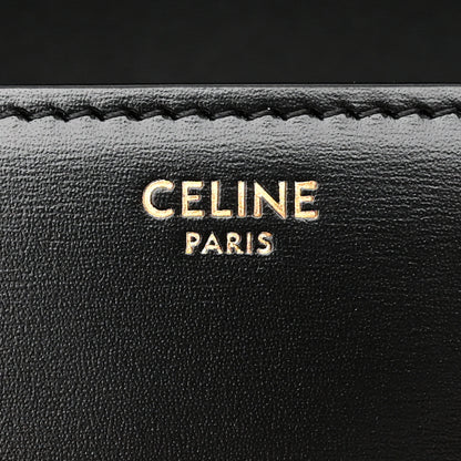Celine Shiny Calfskin Medium Triomphe Black 6 of 14