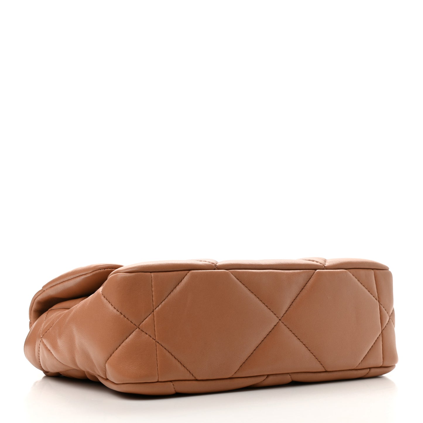 Lambskin Quilted Medium Chanel 19 Flap Brown