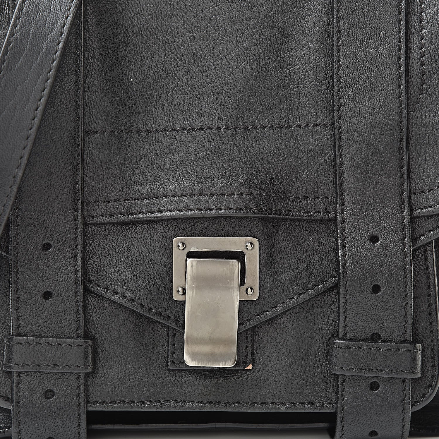 Proenza Schouler Lambskin PS1 Mini Pouch Messenger Black 9 of 16