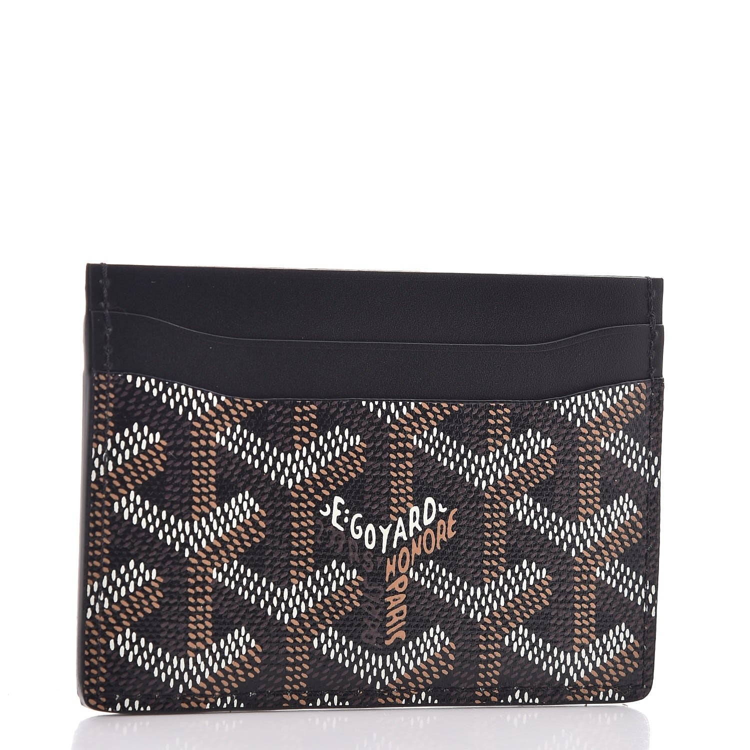 Goyard Goyardine Saint Sulpice Card Holder Black 3 of 8