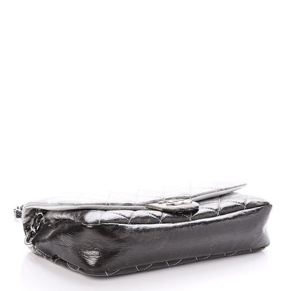 Chanel Vinyl Quilted Small Melrose Degrade Flap Black 5 of 10