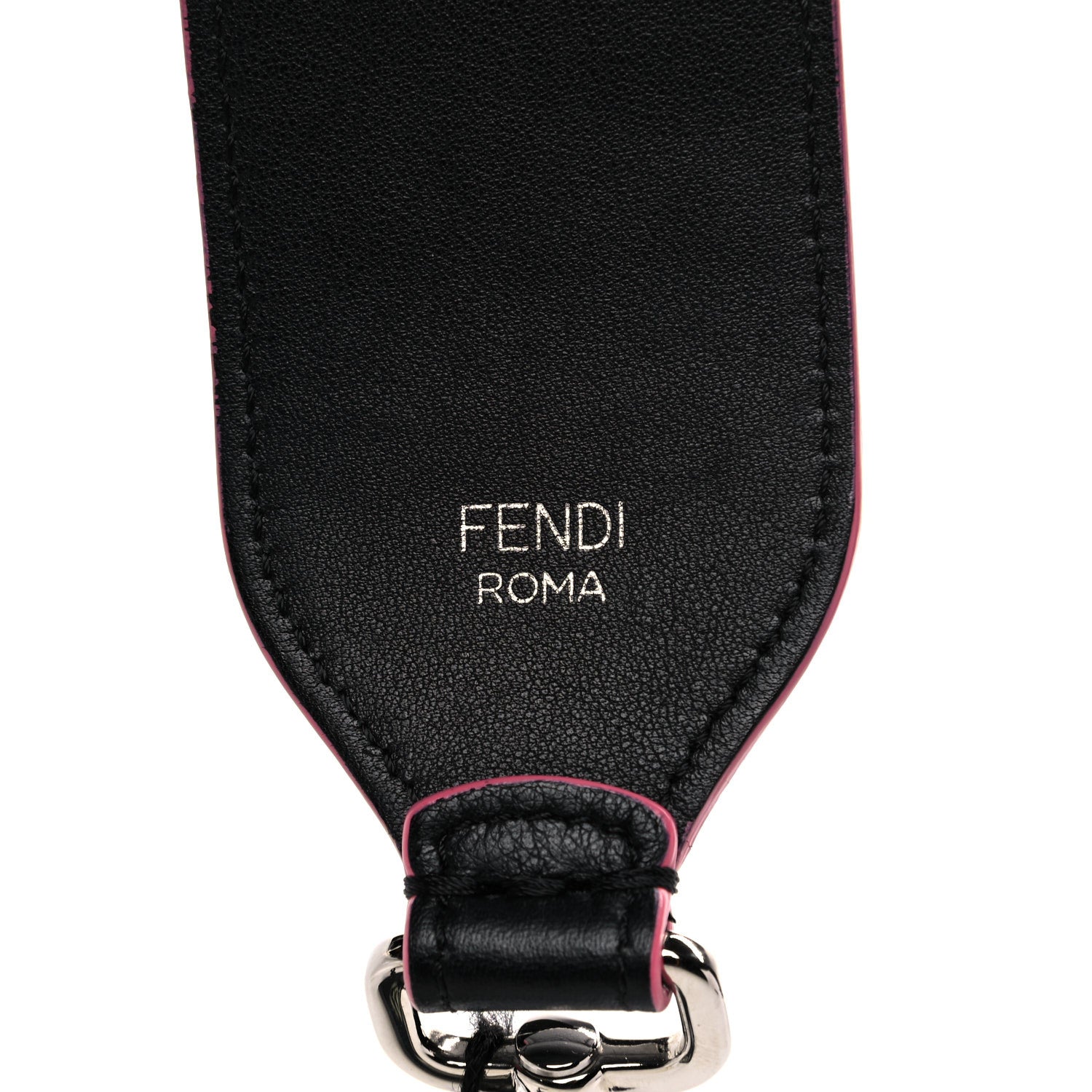 Fendi Calfskin Sequin Fun Fair Strap You Black Multicolor 4 of 6