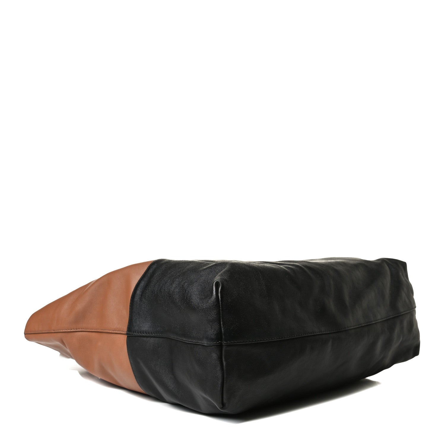 Miu Miu Vitello Soft Calf Tote Black Cannella 5 of 21