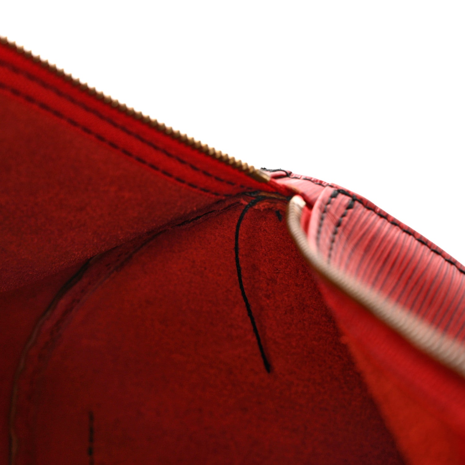 Louis Vuitton Epi Speedy 40 Castillan Red 13 of 13