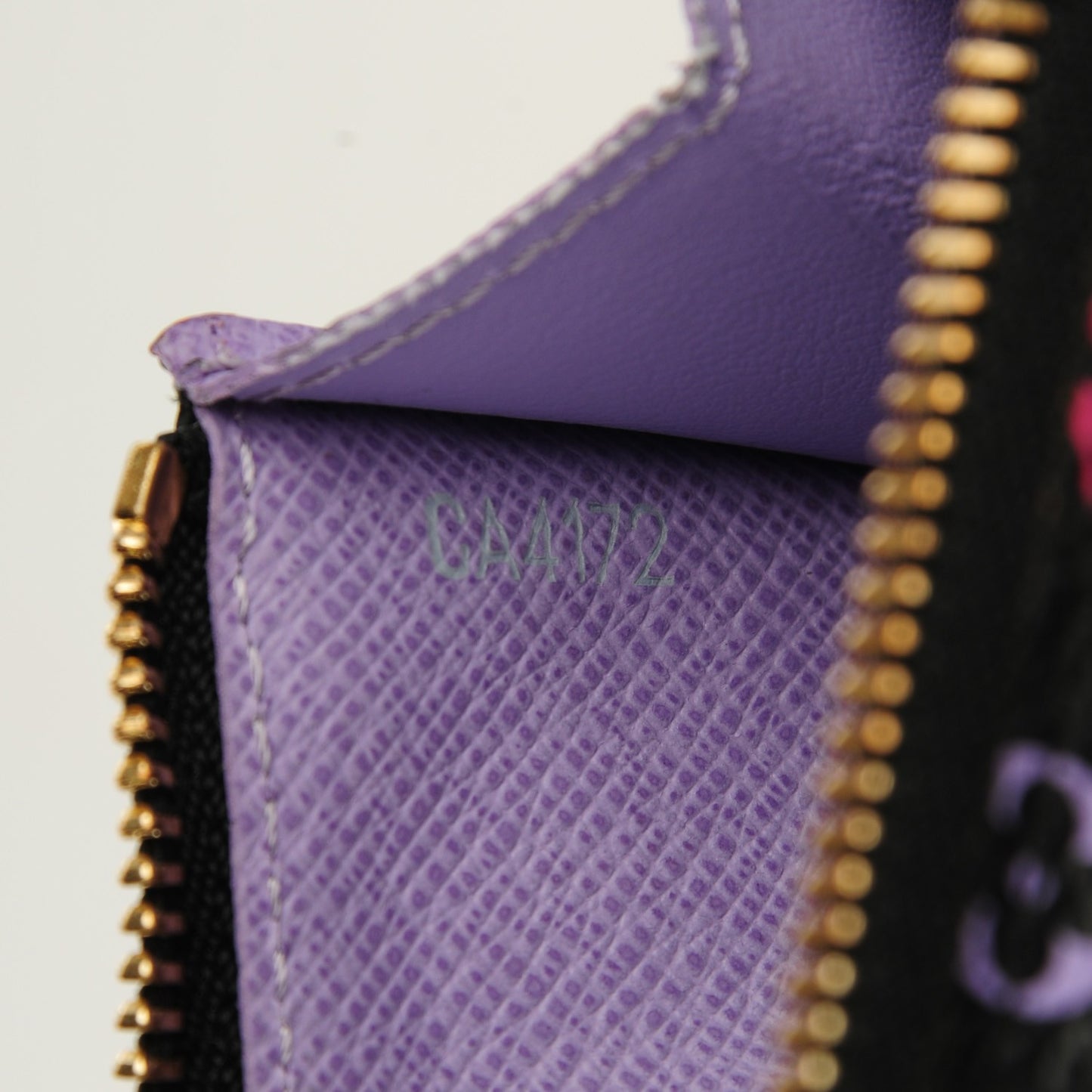 Monogram Multicolor Key Pouch Black Violet