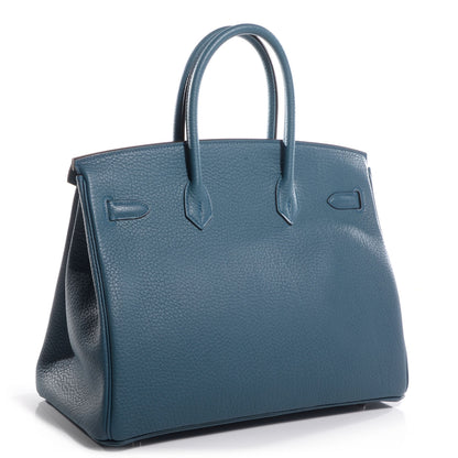 Hermes Fjord Birkin 35 Bleu Tempete 3 of 10