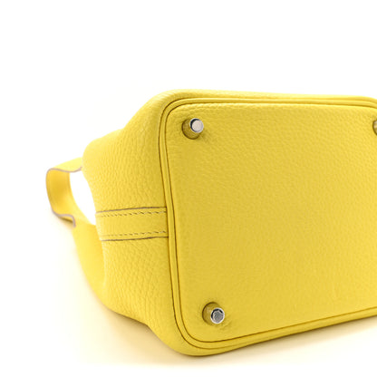 Hermes Taurillon Clemence Picotin Lock 18 PM Lime 8 of 9