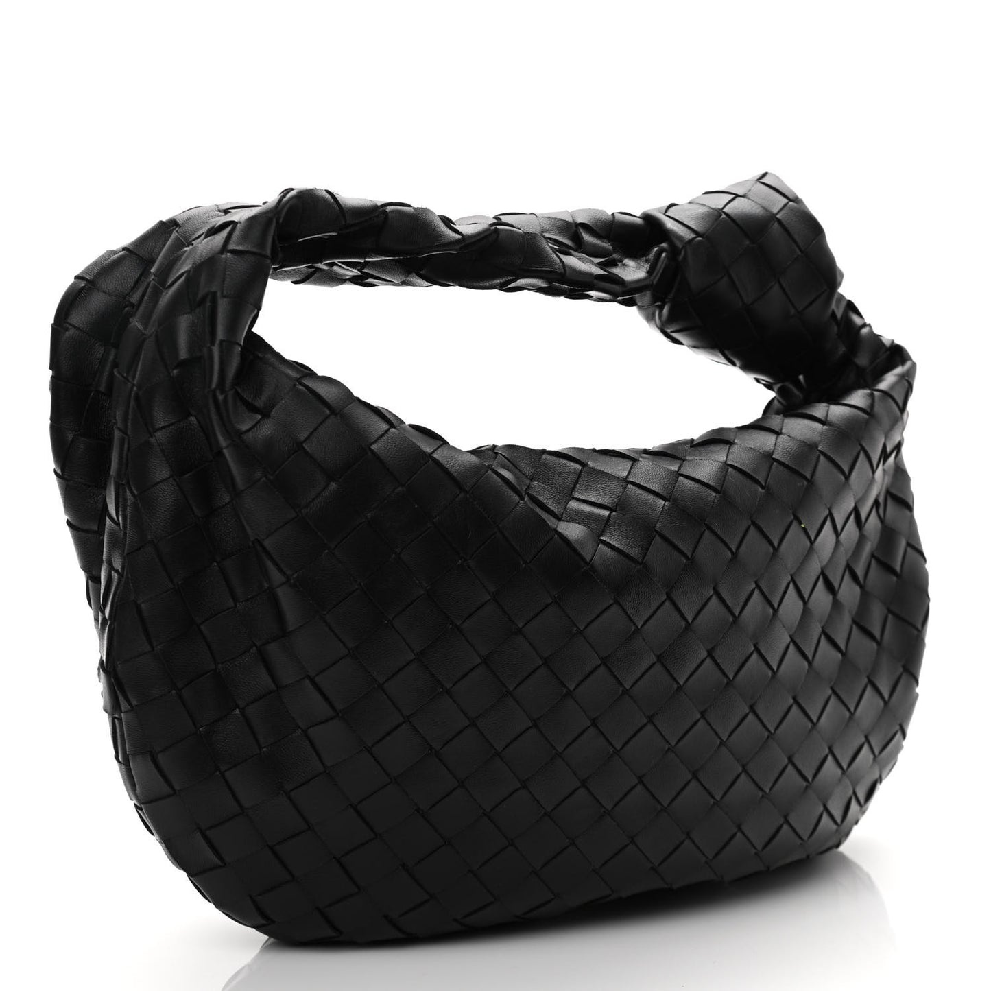 Nappa Intrecciato Teen Jodie Hobo Black