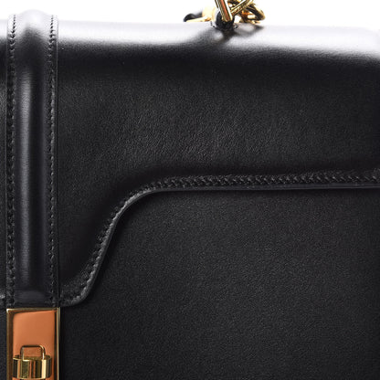 Celine Satinated Calfskin Medium 16 Top Handle Bag Black 11 of 12